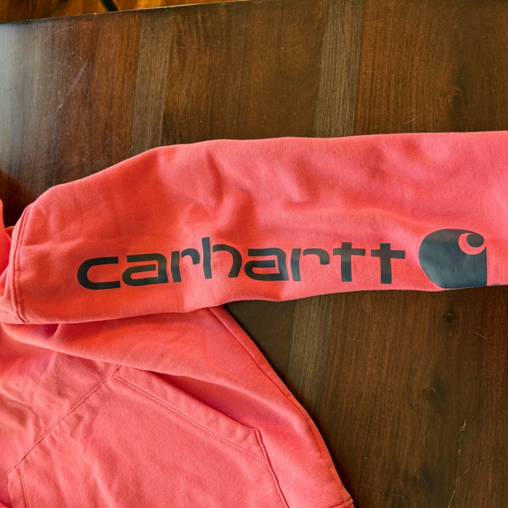 Carhartt Pink Hoodie with Logo - Picture 3 of 4